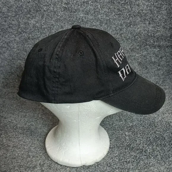 Harley Davidson Fitted Hat Cap Mens L XL Black Spellout Bar Shield - Picture 5 of 7